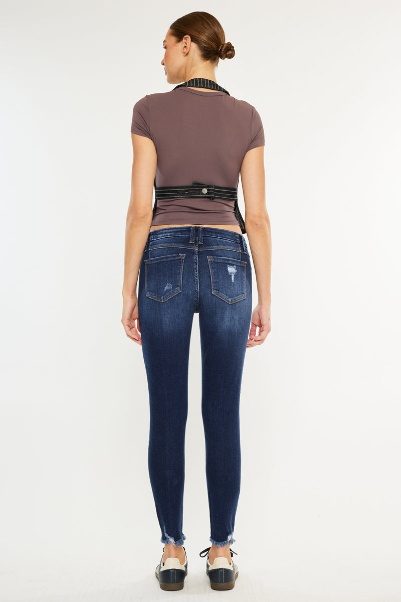 Fiora Mid Rise Ankle Skinny Jeans - Official Kancan USA