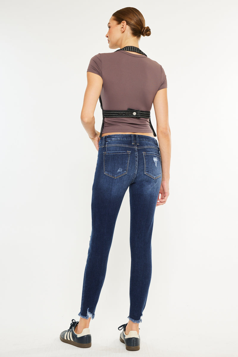 Fiora Mid Rise Ankle Skinny Jeans - Official Kancan USA