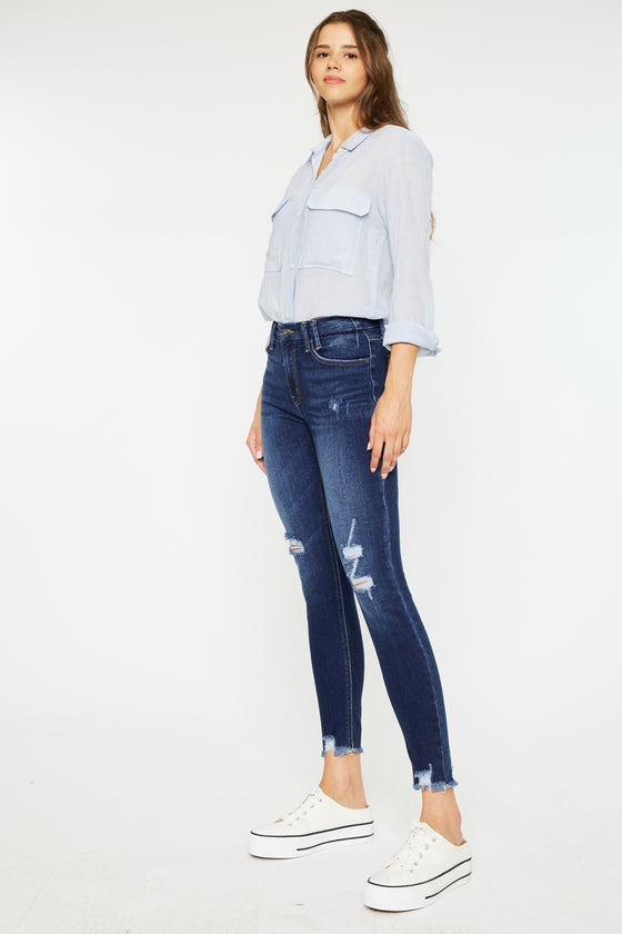 Fiora Mid Rise Ankle Skinny Jeans - Official Kancan USA