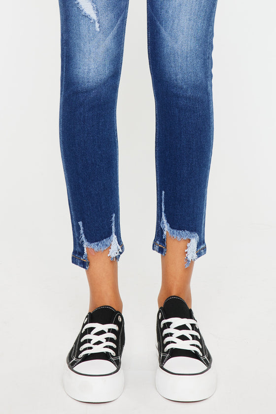 Mimi Mid Rise Ankle Skinny Jeans - Official Kancan USA