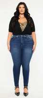 Zoe High Rise Ankle Skinny Jeans (Plus Size) - Official Kancan USA