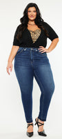 Zoe High Rise Ankle Skinny Jeans (Plus Size) - Official Kancan USA