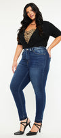 Zoe High Rise Ankle Skinny Jeans (Plus Size) - Official Kancan USA