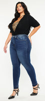 Zoe High Rise Ankle Skinny Jeans (Plus Size) - Official Kancan USA