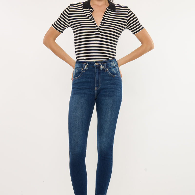 Mackena High Rise Ankle Skinny Jeans