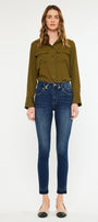 Mackena High Rise Ankle Skinny Jeans - Official Kancan USA