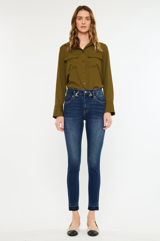 Mackena High Rise Ankle Skinny Jeans - Official Kancan USA