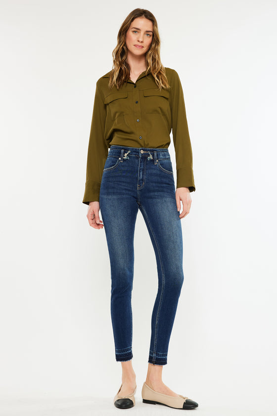 Mackena High Rise Ankle Skinny Jeans - Official Kancan USA