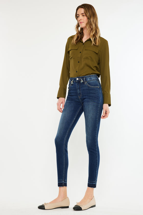 Mackena High Rise Ankle Skinny Jeans - Official Kancan USA
