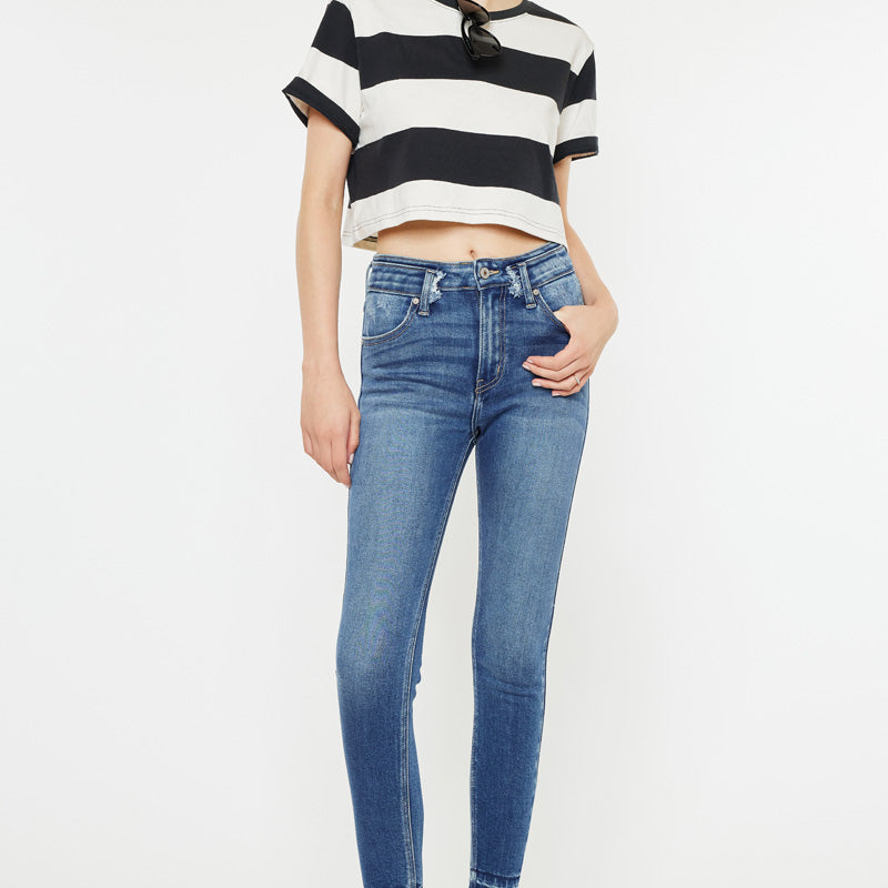 Cleopatra High Rise Ankle Skinny Jeans - Official Kancan USA
