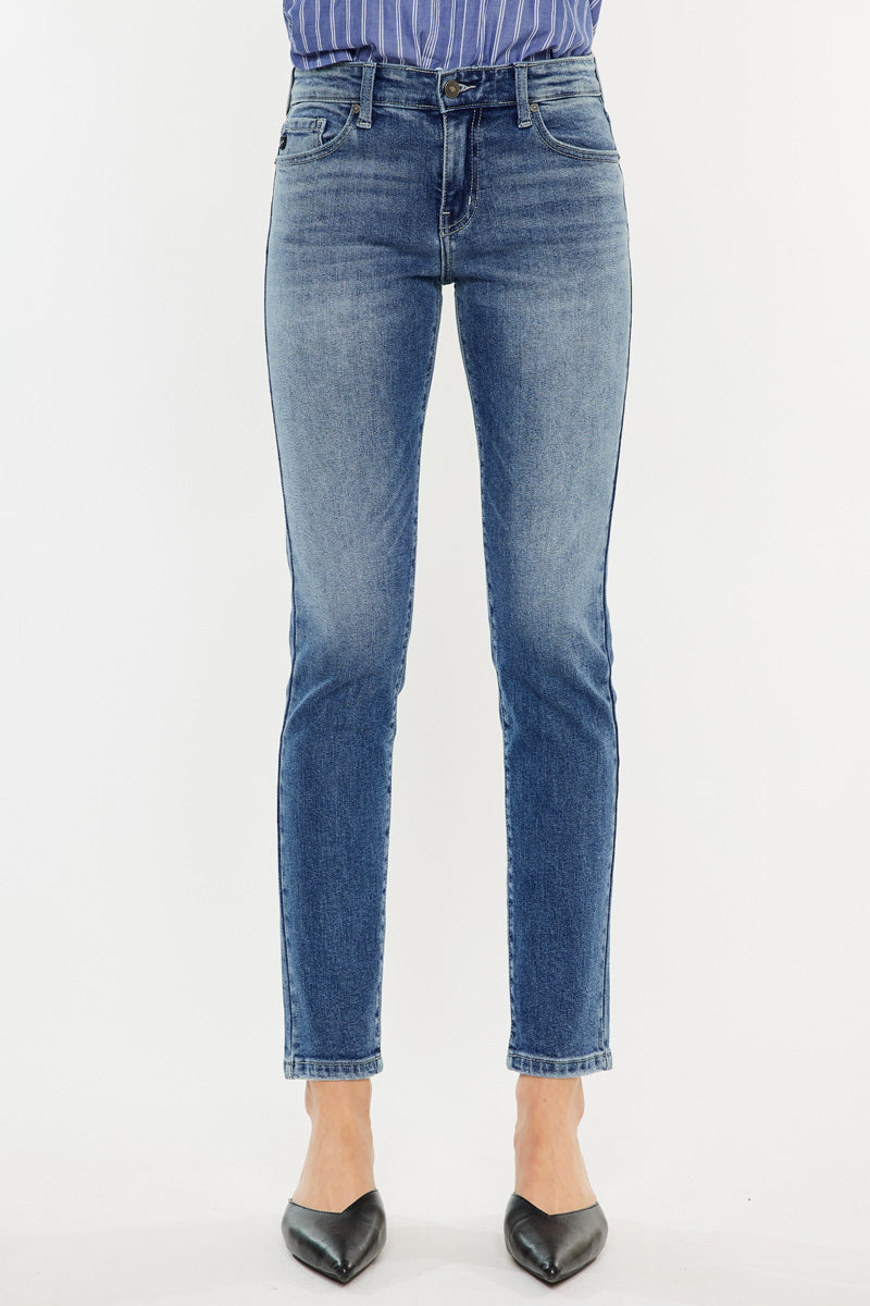 Myra Mid Rise Cigarette Leg Jeans - Official Kancan USA
