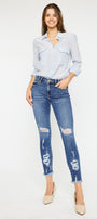 Trixie Mid Rise Ankle Skinny Jeans - Official Kancan USA