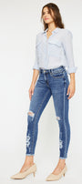 Trixie Mid Rise Ankle Skinny Jeans - Official Kancan USA