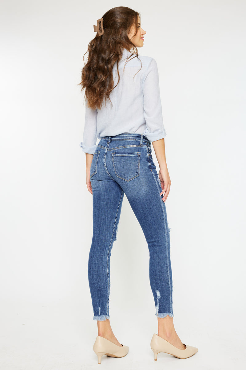 Trixie Mid Rise Ankle Skinny Jeans - Official Kancan USA