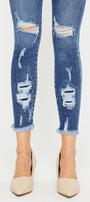 Trixie Mid Rise Ankle Skinny Jeans - Official Kancan USA