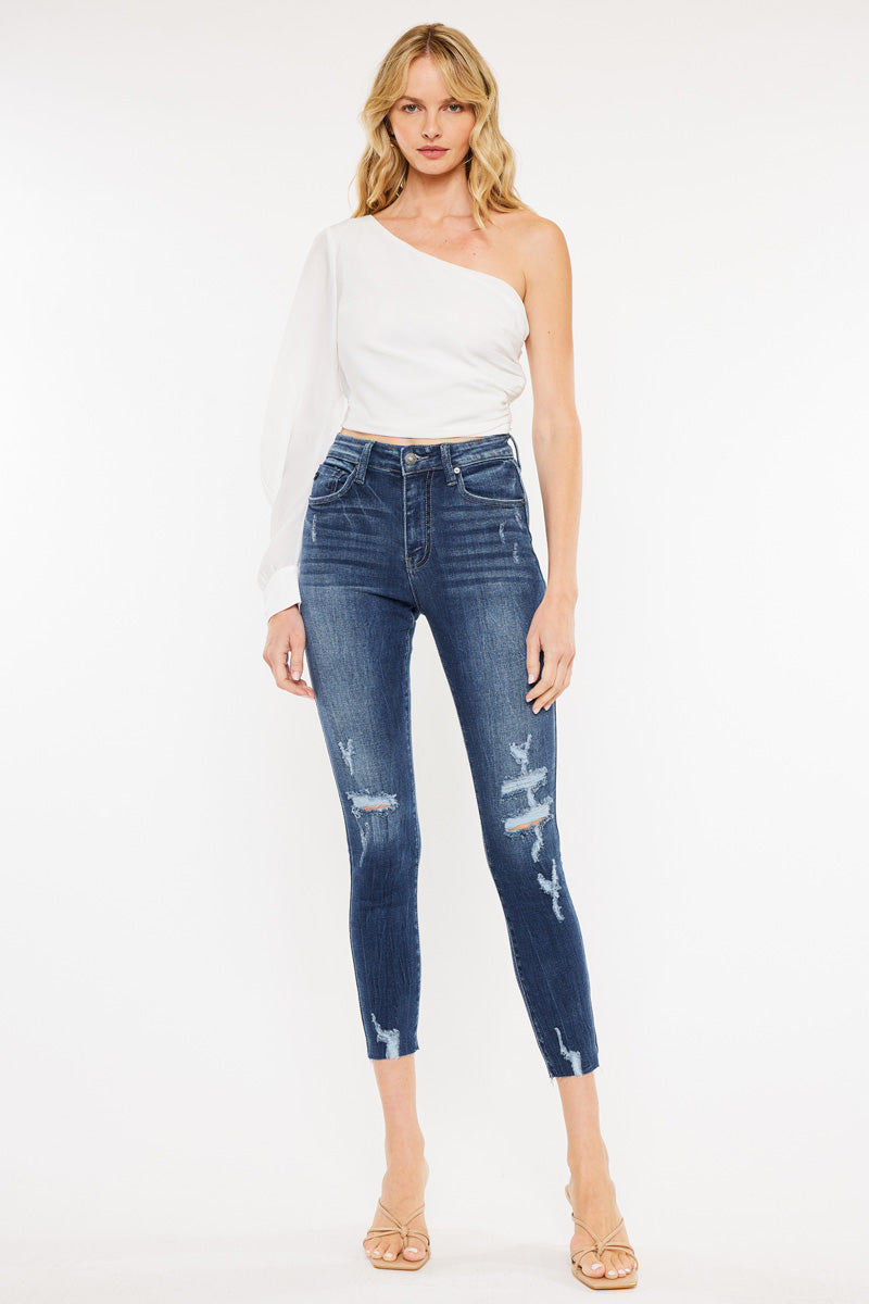 Gwen High Rise Ankle Skinny Jeans - Official Kancan USA