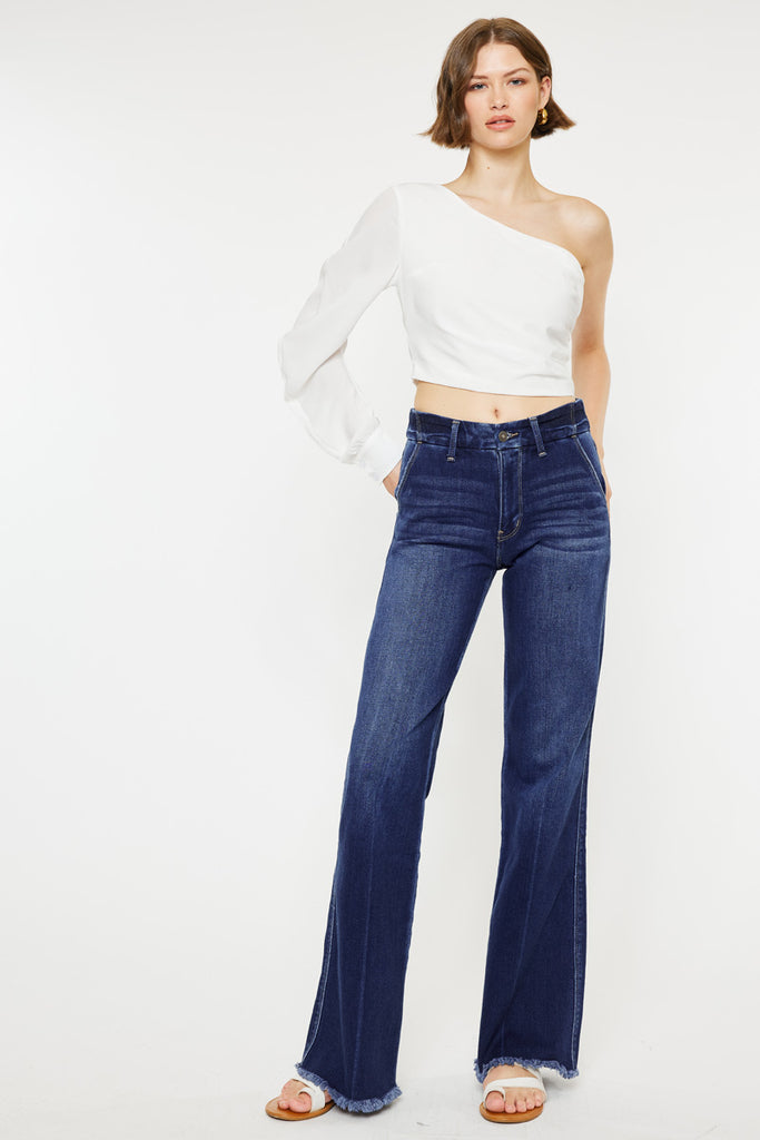 Jane High Rise Flare Jeans Official Kancan USA