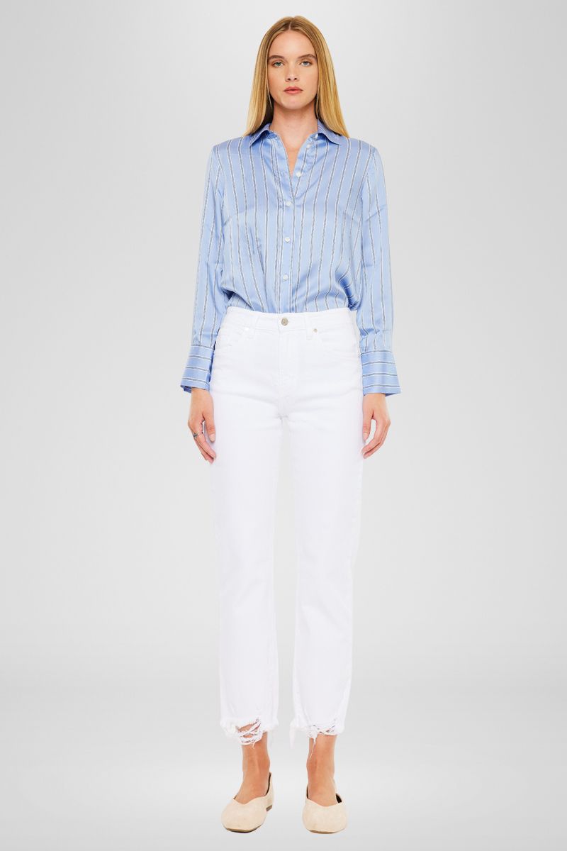 Daniela High Rise Straight Fit Leg Jeans - Official Kancan USA