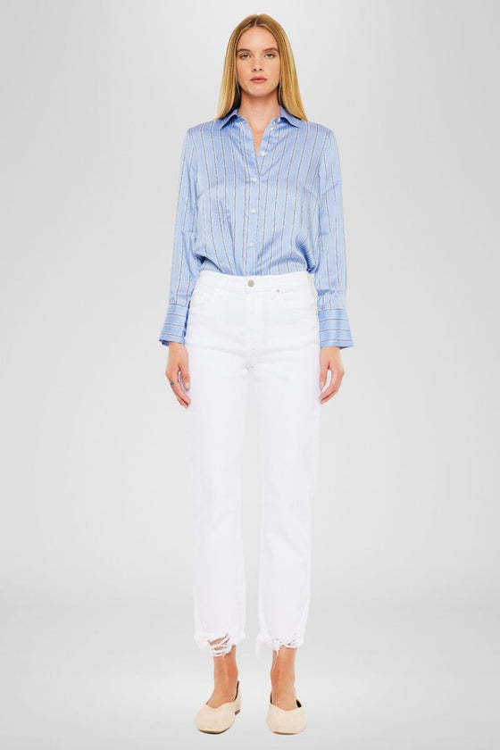 Daniela High Rise Straight Fit Leg Jeans - Official Kancan USA