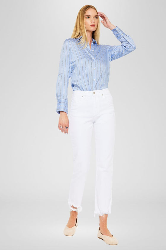 Daniela High Rise Straight Fit Leg Jeans - Official Kancan USA