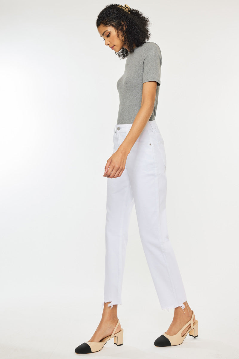 Daniela High Rise Straight Fit Jeans - Official Kancan USA