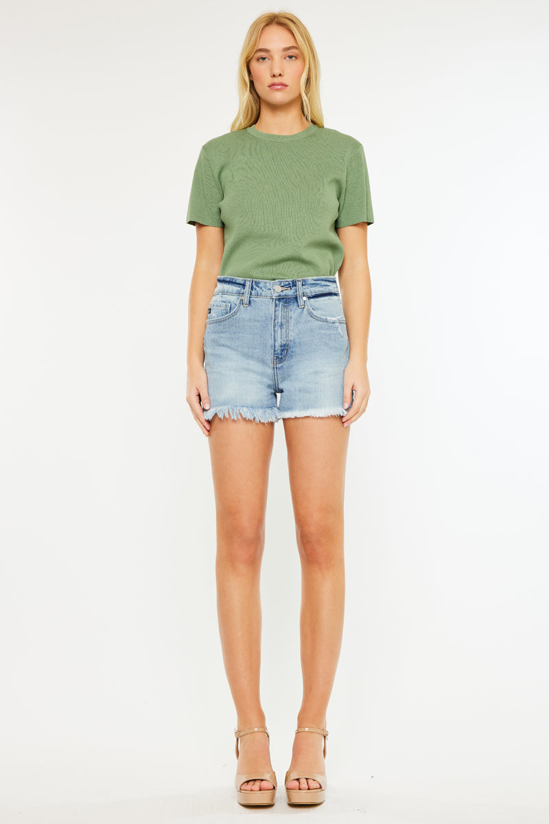 Betsy High Rise Mom Shorts - Official Kancan USA