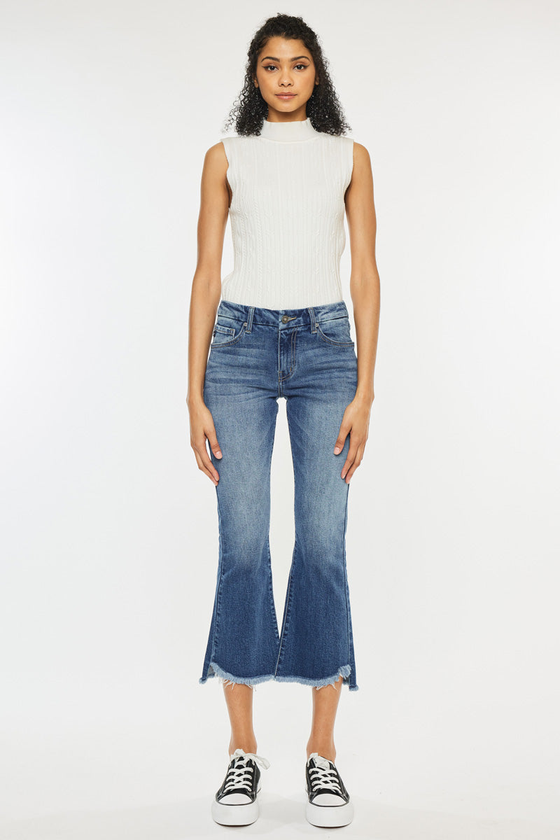 kana  Eternity Mid Rise Slim Straight Leg Jeans – Kancan USA