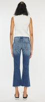 Aida Mid Rise Cropped Flare Jeans - Official Kancan USA