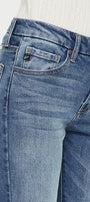 Aida Mid Rise Cropped Flare Jeans - Official Kancan USA