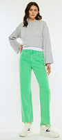 Maliha High Rise Slim Wide Leg Jeans - Official Kancan USA