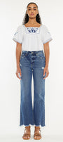 Jemma High Rise Slim Wide Leg Jeans - Official Kancan USA
