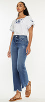 Jemma High Rise Slim Wide Leg Jeans - Official Kancan USA