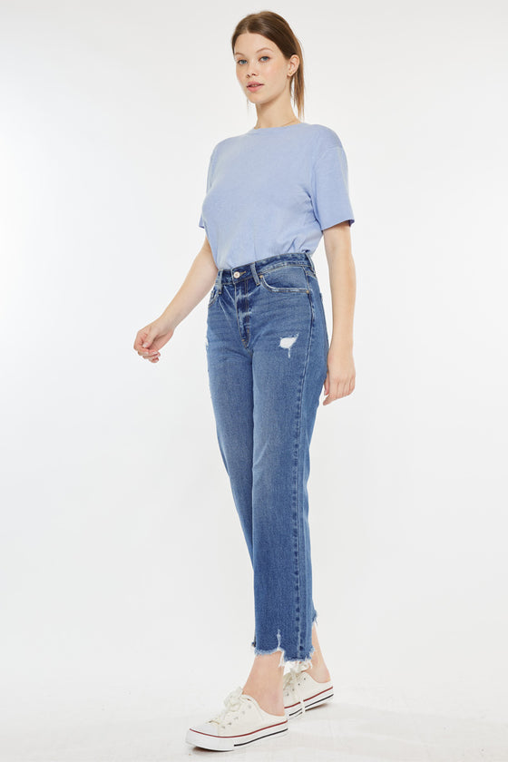 Jemma High Rise Slim Wide Leg Jeans - Official Kancan USA