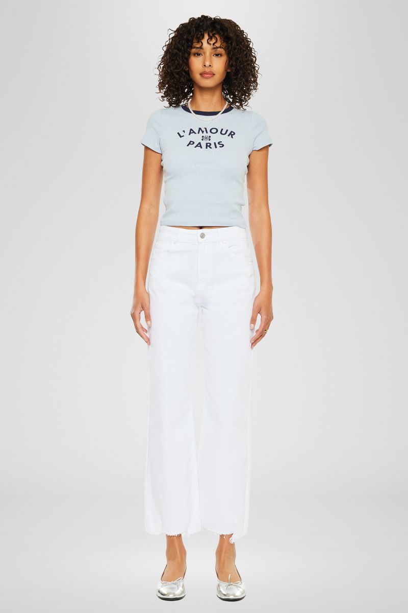 Skyla High Rise Slim Wide Leg Jeans - Official Kancan USA