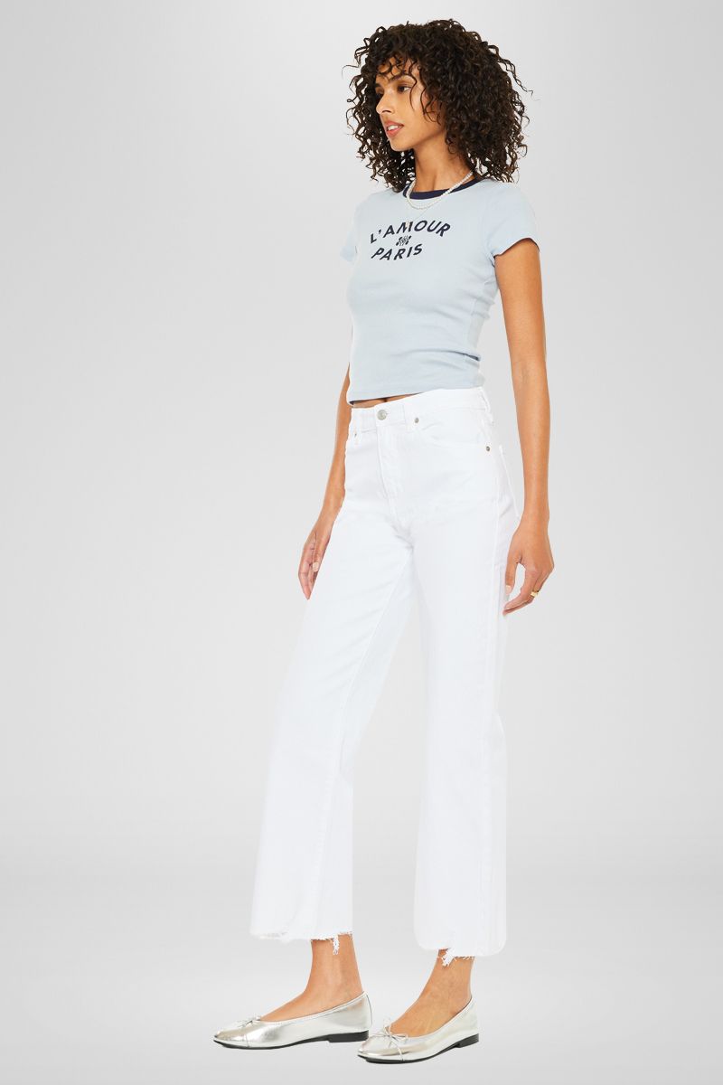 Skyla High Rise Slim Wide Leg Jeans - Official Kancan USA
