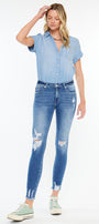 Alora Mid Rise Ankle Skinny - Official Kancan USA