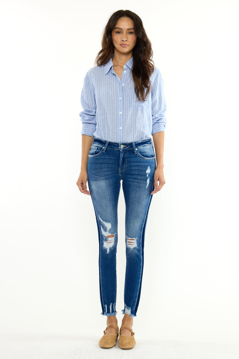 Alora Mid Rise Ankle Skinny