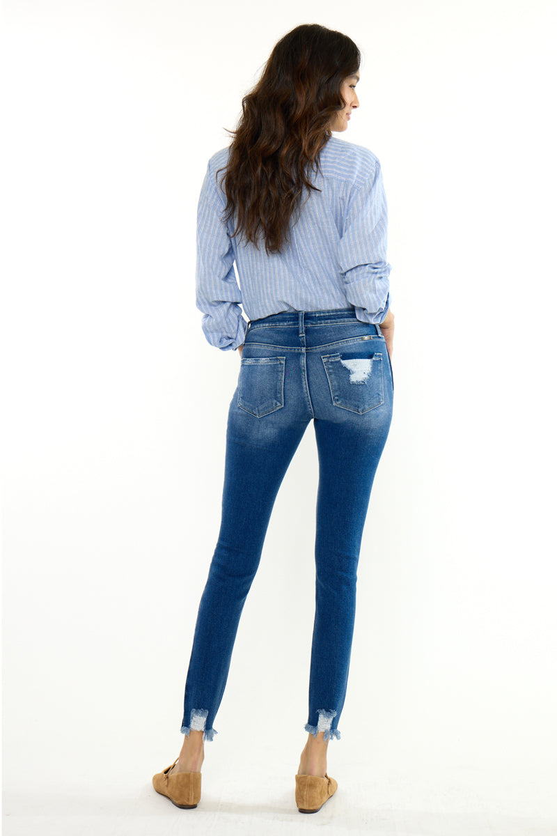 Alora Mid Rise Ankle Skinny