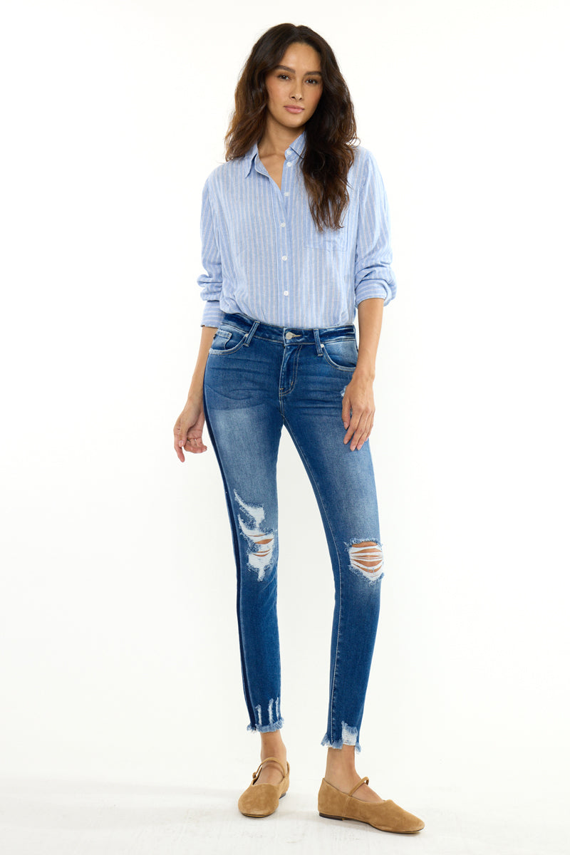 Alora Mid Rise Ankle Skinny
