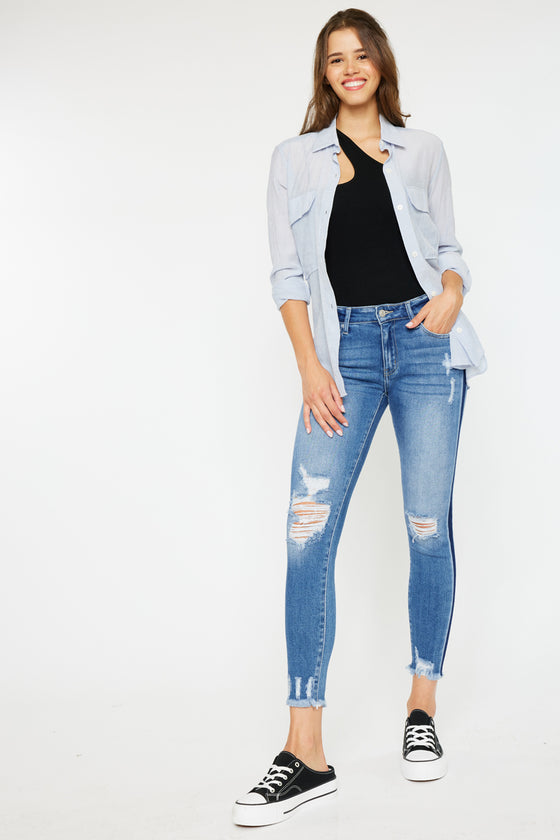 Alora Mid Rise Ankle Skinny - Official Kancan USA