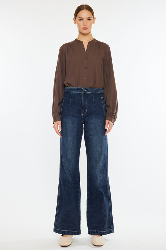 Sparrow High Rise Holly Flare Jeans - Official Kancan USA