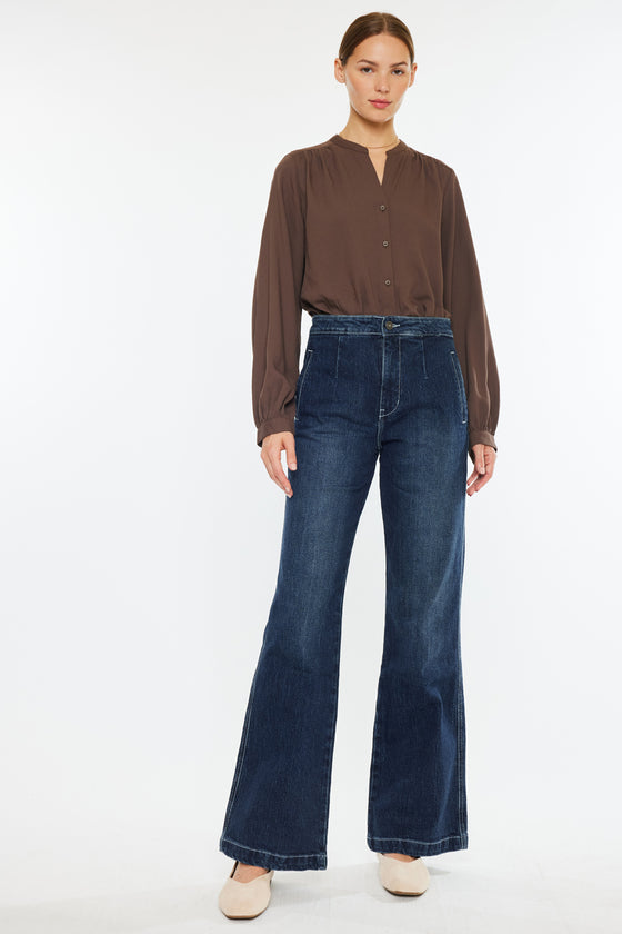 Sparrow High Rise Holly Flare Jeans - Official Kancan USA