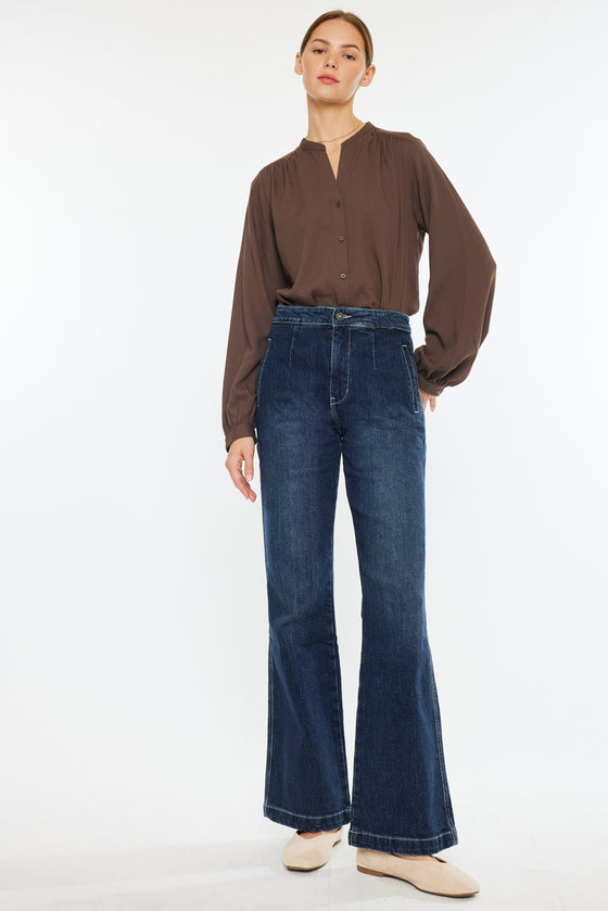 Sparrow High Rise Holly Flare Jeans - Official Kancan USA