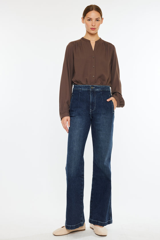 Sparrow High Rise Holly Flare Jeans - Official Kancan USA