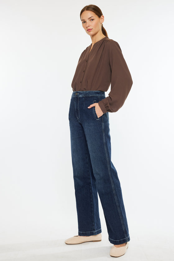Sparrow High Rise Holly Flare Jeans - Official Kancan USA