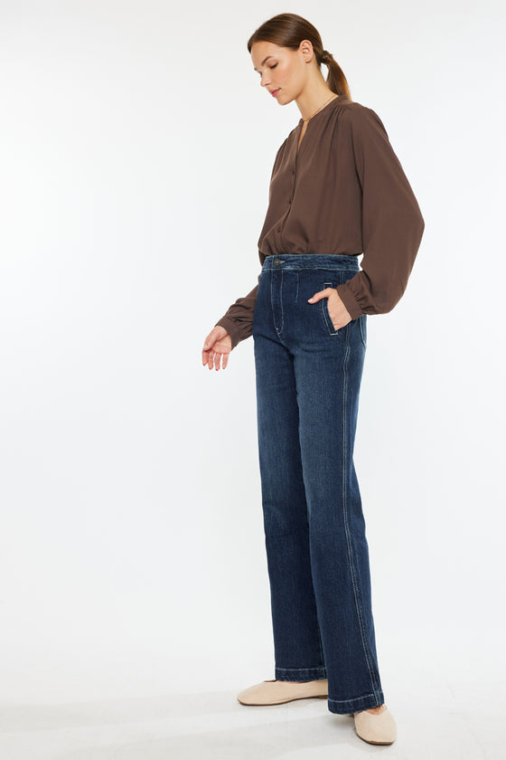 Sparrow High Rise Holly Flare Jeans - Official Kancan USA