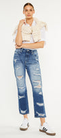Ashland High Rise Slim Straight Leg Jeans - Official Kancan USA