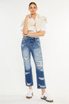 Ashland High Rise Slim Straight Leg Jeans - Official Kancan USA