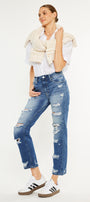 Ashland High Rise Slim Straight Leg Jeans - Official Kancan USA