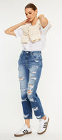 Ashland High Rise Slim Straight Leg Jeans - Official Kancan USA